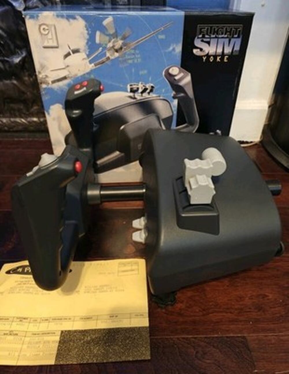 CH Products USB Flight Sim Yoke PC Mac Controller 200-615 FSY211U Boxed Tested